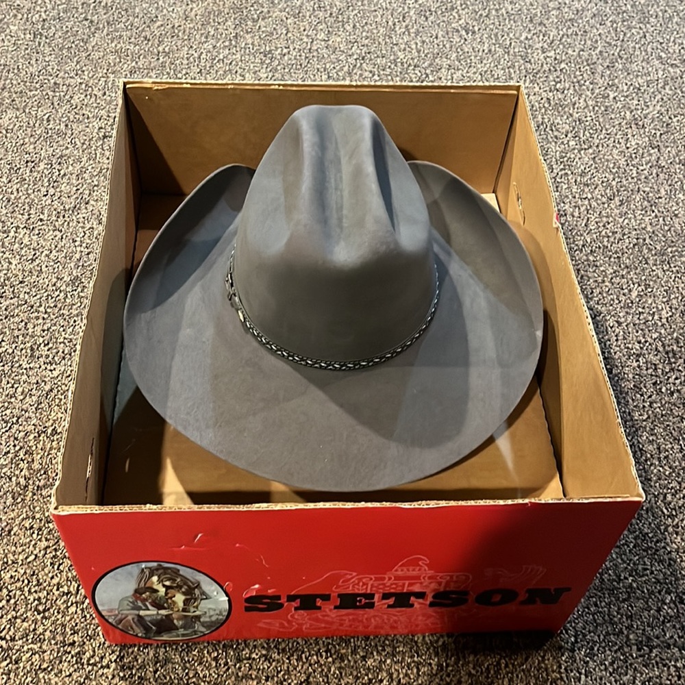 Vintage Stetson Resistol Self-conforming 4x Beaver Cowboy Hat